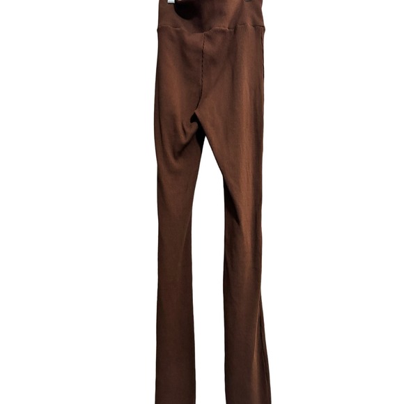 Naked Wardrobe Brown Flared Ribbed Pants | Size Small - Picture 4 of 4